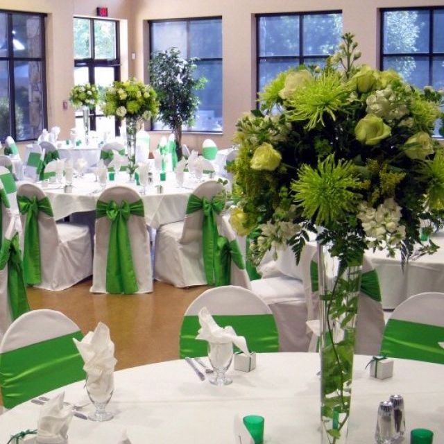 Verde: Idei de decoratiuni pentru nunta