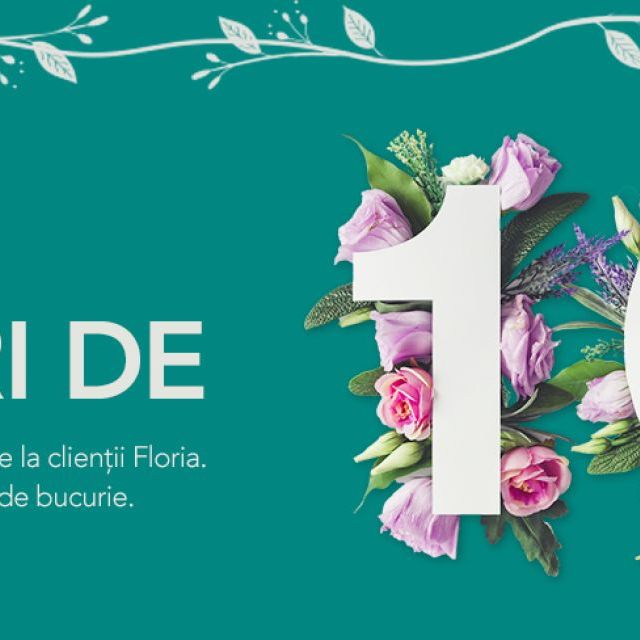 10 ani de Floria.ro: cum s-au schimbat preferintele romanilor in materie de flori 