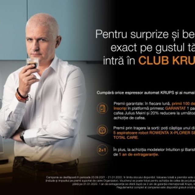 Intra in Club Krups si castiga premii garantate!