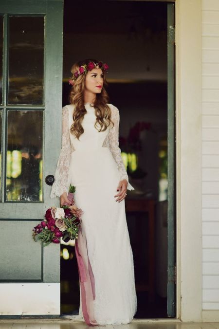 mireasa in stil boho trend nunta