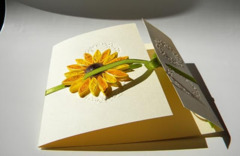 Idei de invitatii de nunta cu tematica floarea soarelui