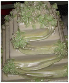 poza tort verde menta nunta 2013