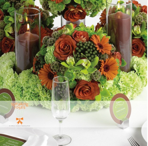 Poza aranjament floral Speaking Roses