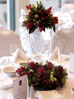 Aranjament floral pentru nunta de toamna