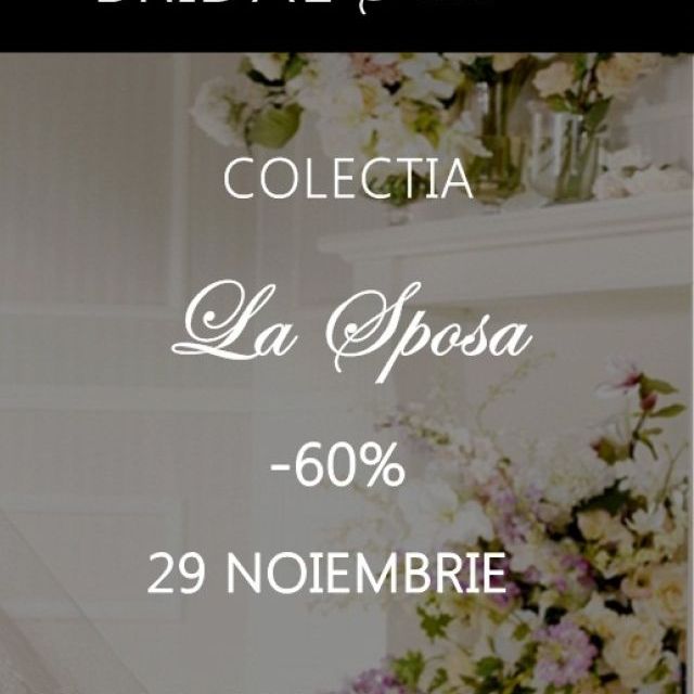 Reduceri de pana la -60% la colectiile LA SPOSA pentru mirese in magazinul BIEN SAVVY din Bucuresti