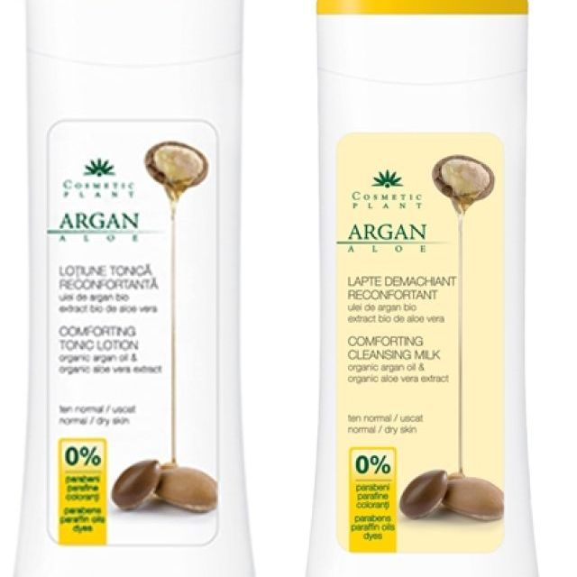 Noua gama de la Cosmetic Plant cu ulei de argan si extract de aloe vera