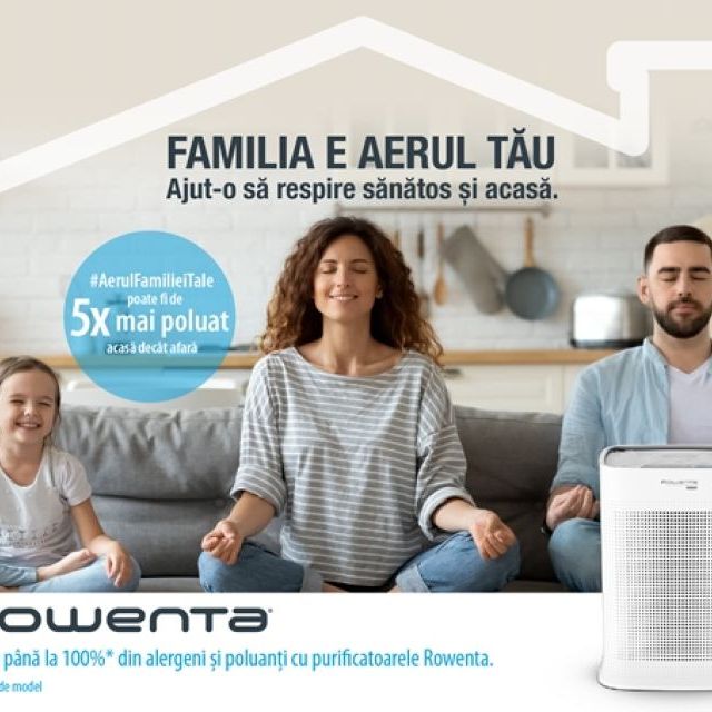 Purifica AerulFamilieiTale cu Pure Air Genius de la Rowenta