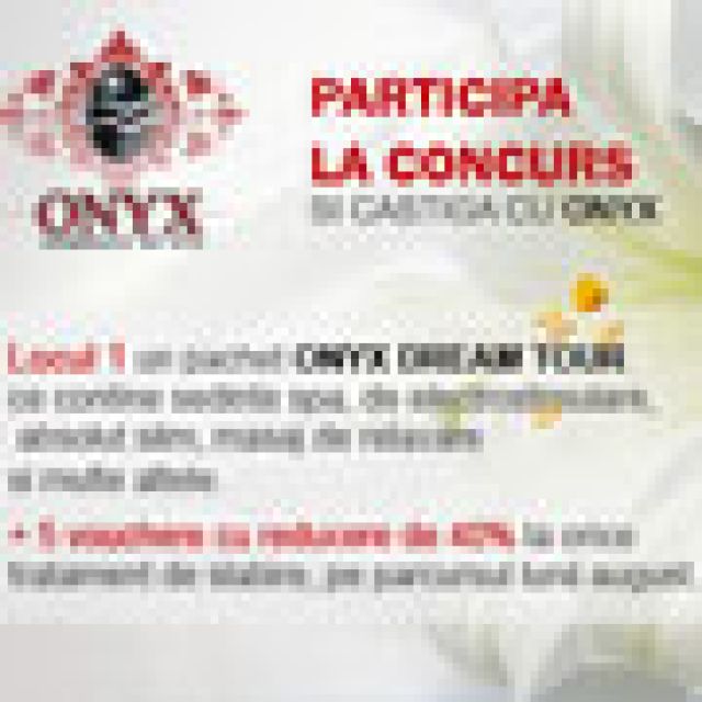 Concurs Onyx Spa: Esti pregatita sa arati perfect in ziua nuntii?