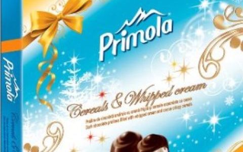 Primola  praline, primoline  in cutii de sarbatoare