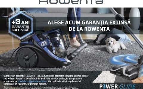 Performanta maxima si silentiozitate, acum cu extra-garantie la aspiratoarele Rowenta