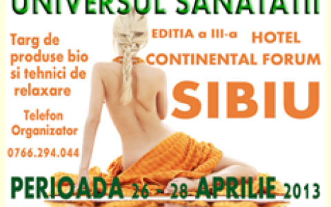 Te asteptam la Expozitiile Universul Sanatatii, in Sibiu si Bucuresti! 