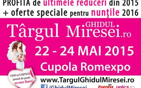 MONEY BACK in premiera nationala la Targul de Nunti Ghidul Miresei 22-24 Mai 2015