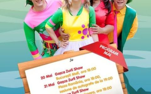 Week-end plin de veselie cu Gasca Zurli, in Bucuresti Mall si Plaza Romania! 