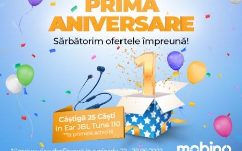 Magazinul online Mobino.ro aniverseaza un an pe piata din Romania!