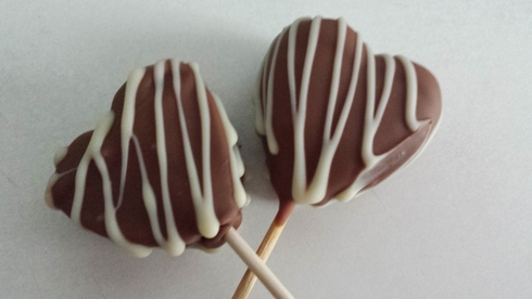 Cake pops in forma de inima