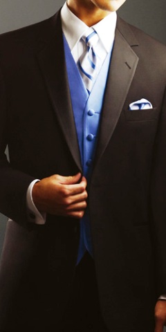 vesta si cravata mire albastre