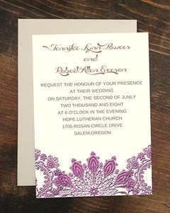 Invitatii de nunta Radiant Orchid