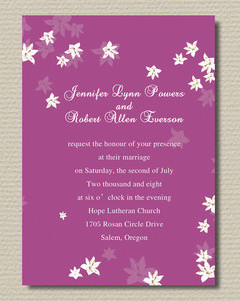 Invitatii de nunta Radiant Orchid