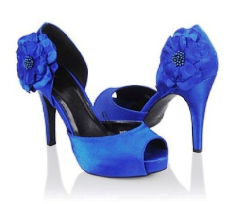 pantofi de mireasa albastri