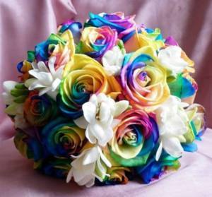 Buchet de mireasa rainbow