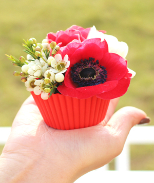 Cupcake cu flori