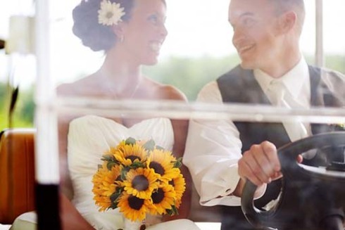 Tematica de nunta: floarea soarelui