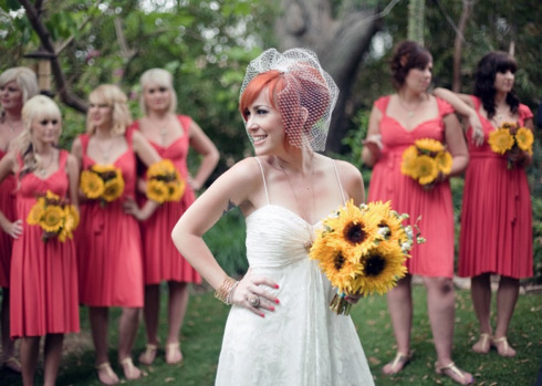 Sedinta foto nunta tematica cu floarea soarelui