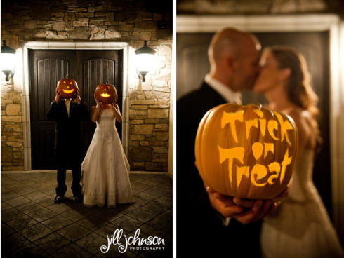 Idei de fotografii nunta de Halloween