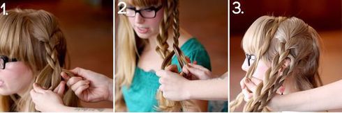 Tutorial foto pentru coafura: Impletitura de fecioara 