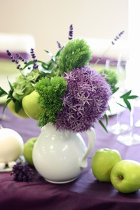 Aranjament floral pentru masa de nunta