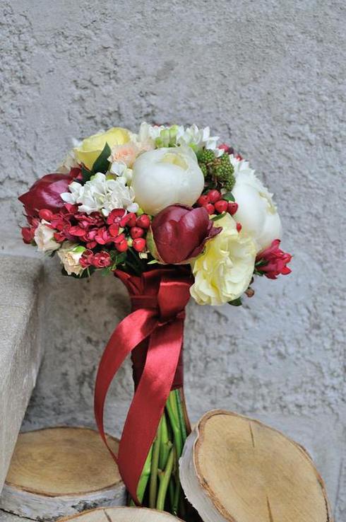 Buchet multicolor pentru nunta