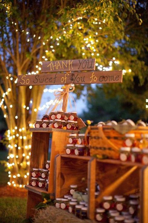 Candy-bar rustic de nunta