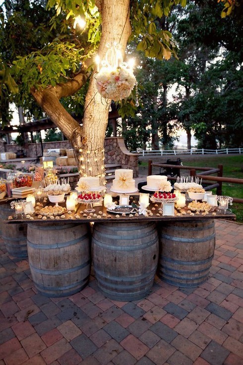 Candy-bar rustic de nunta