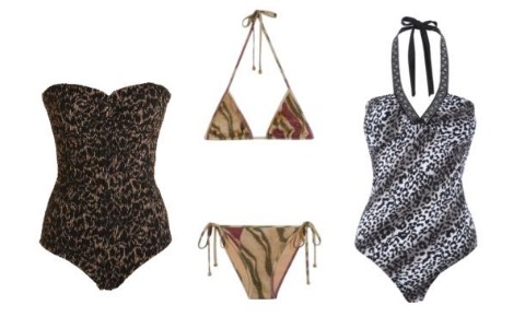 costume de baie animal print