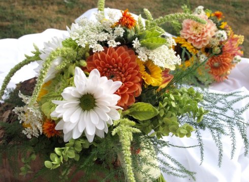 Buchet de mireasa rustic