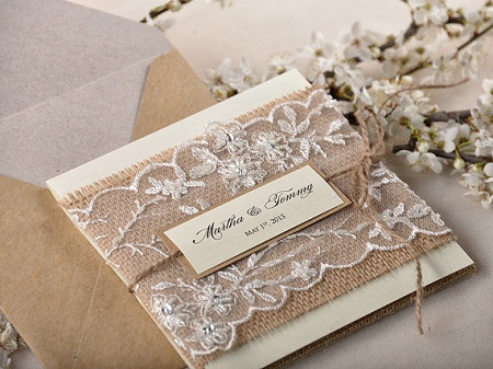 invitatie hand-made